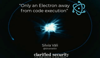 CyberChess 2018 - Only an Electron Away From Code Execution - Silvia Väli
